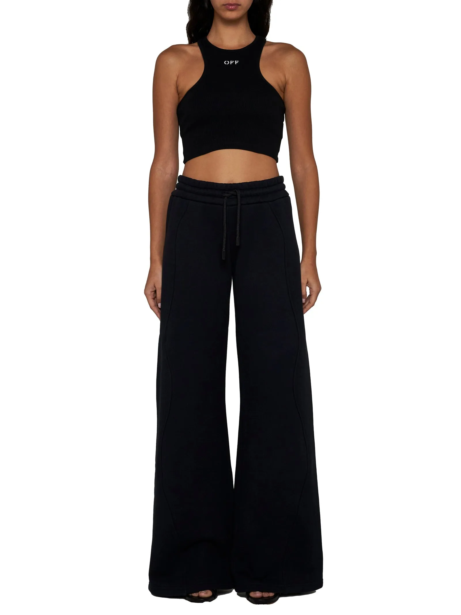 Off-White Logo Rib-Knit Cotton Top sold by Lord & Taylor product image thumbnail 2