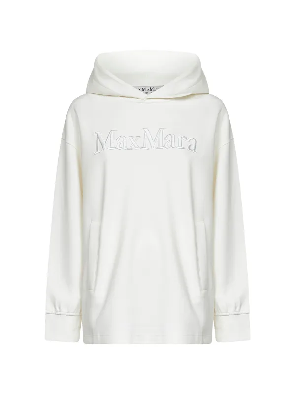 White Jersey Visera Hoodie sold by Lord & Taylor