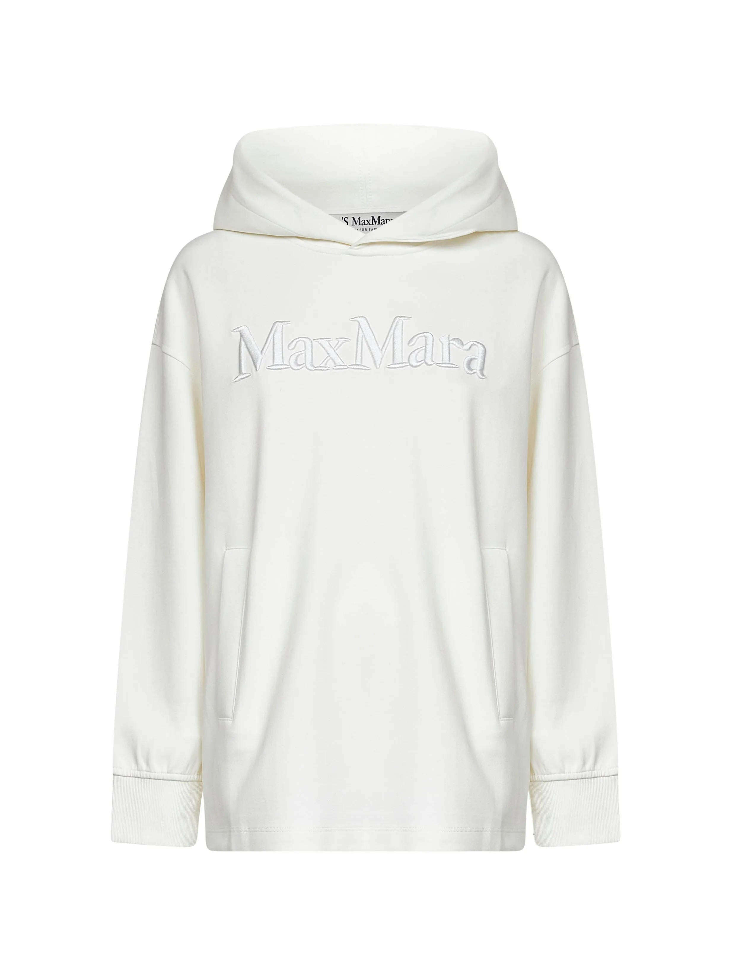 White Jersey Visera Hoodie sold by Lord & Taylor