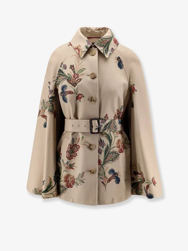 Floral Print Cotton Cape sold by Lord & Taylor