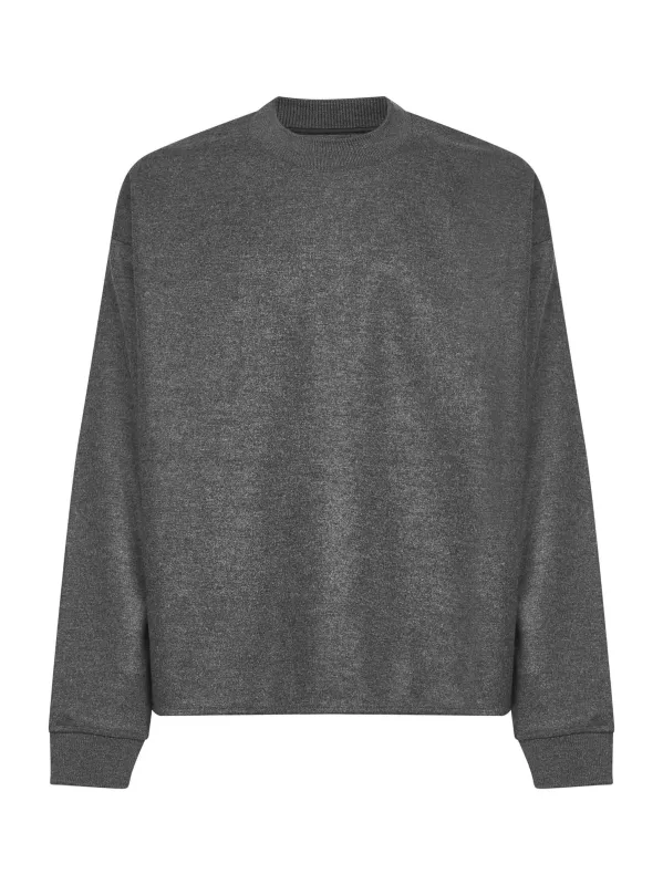 Grey Wool Jersey Sweatshirt sold by Lord & Taylor