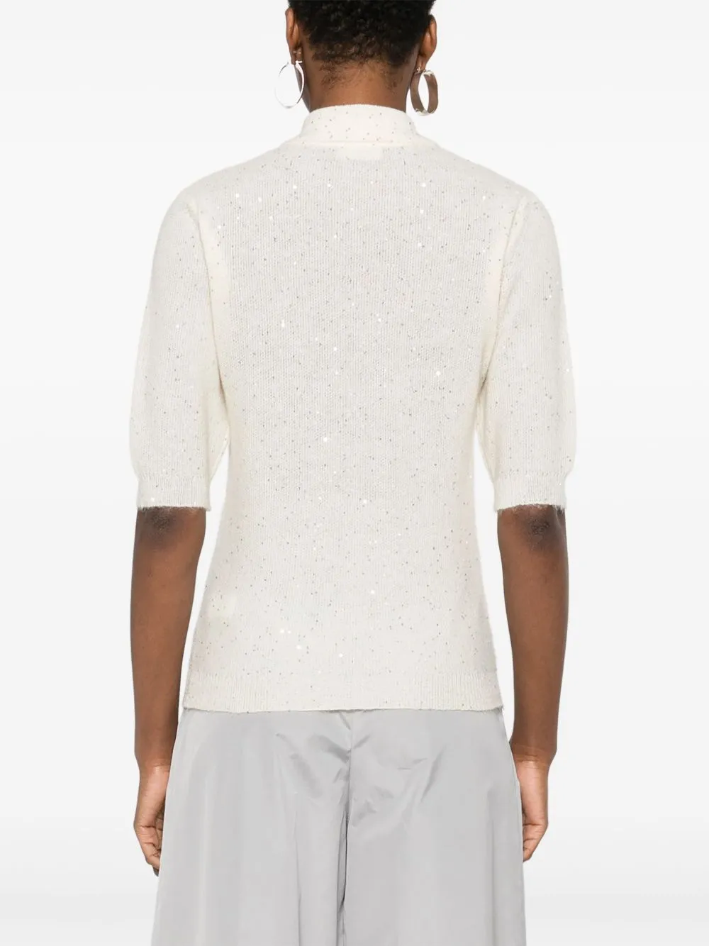 Fabiana Filippi sequin-embellished T-shirt sold by Lord & Taylor product image thumbnail 4