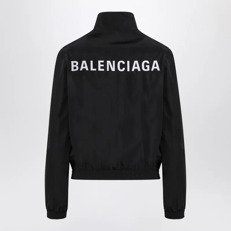 Balenciaga Black bomber jacket with zip and logo sold by Lord & Taylor product image thumbnail 2