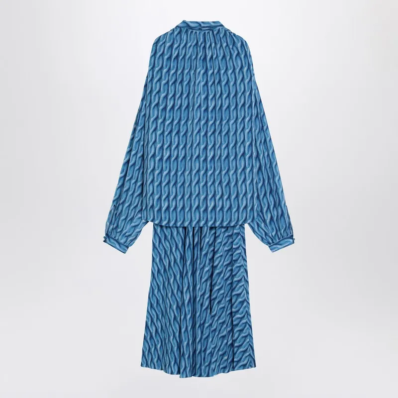 Balenciaga Midi dress with bow and blue print sold by Lord & Taylor product image thumbnail 2