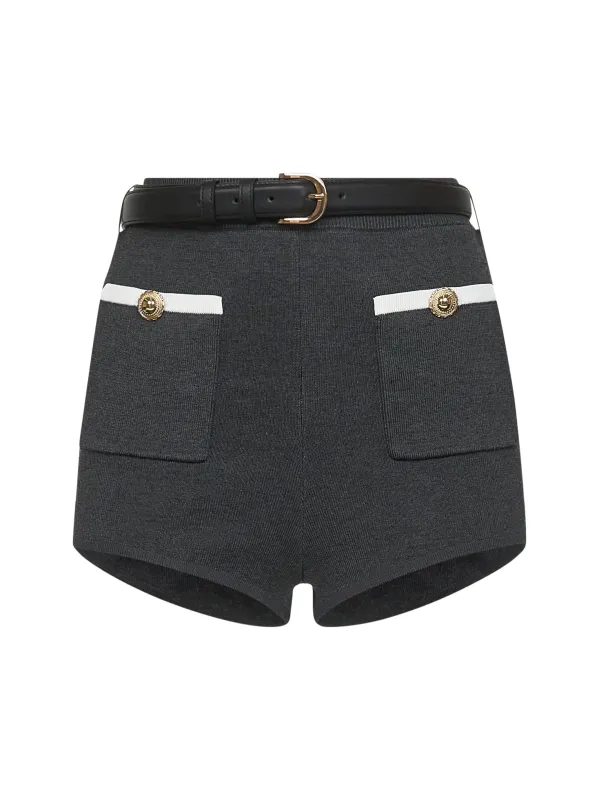Grey Viscose Blend Knit Micro Shorts sold by Lord & Taylor