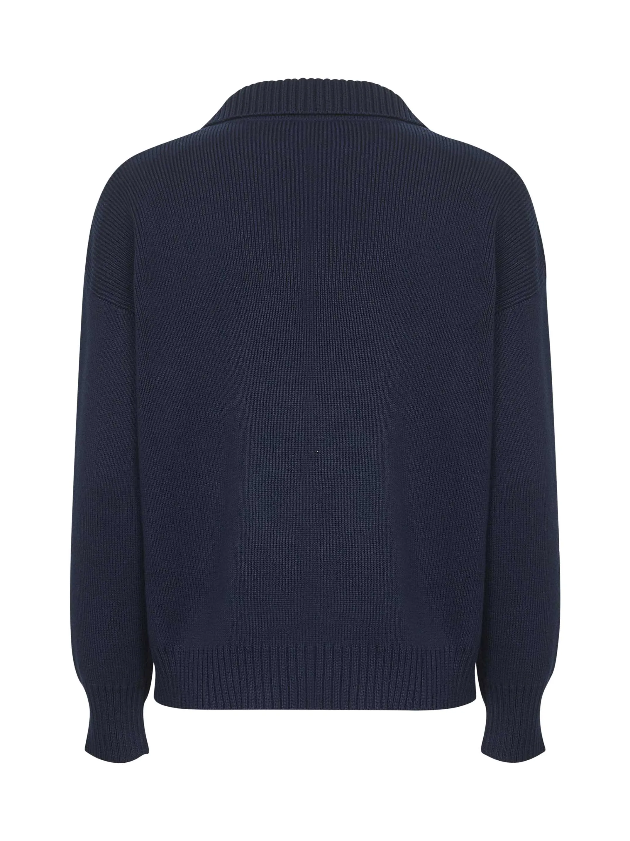 Blue Cotton Knit Saloon Polo Shirt sold by Lord & Taylor product image thumbnail 2