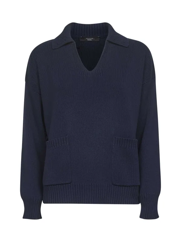 Blue Cotton Knit Saloon Polo Shirt sold by Lord & Taylor