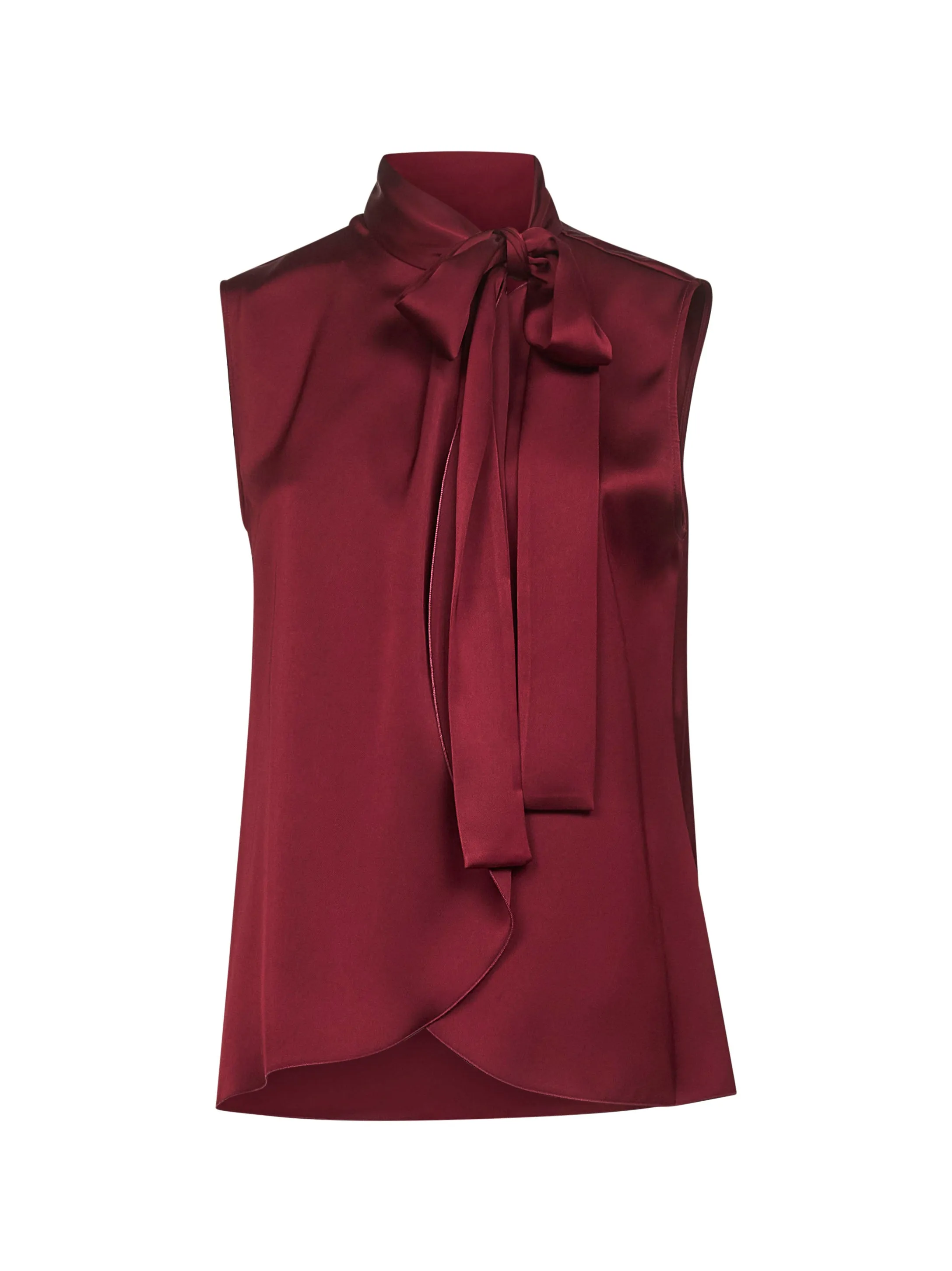 Burgundy Satin Topina Top sold by Lord & Taylor