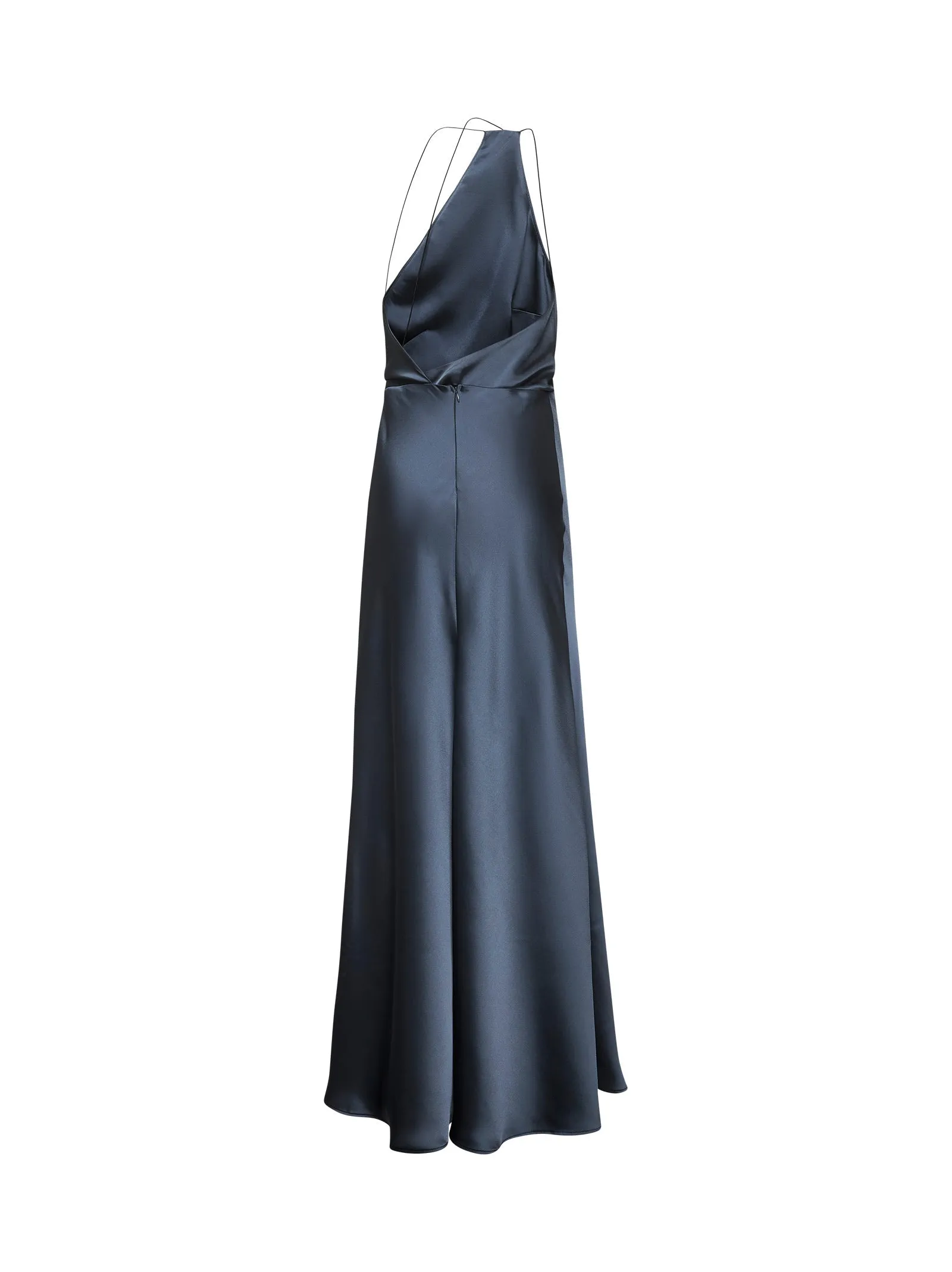 Grey Satin Aloysia One-Shoulder Dress sold by Lord & Taylor product image thumbnail 2