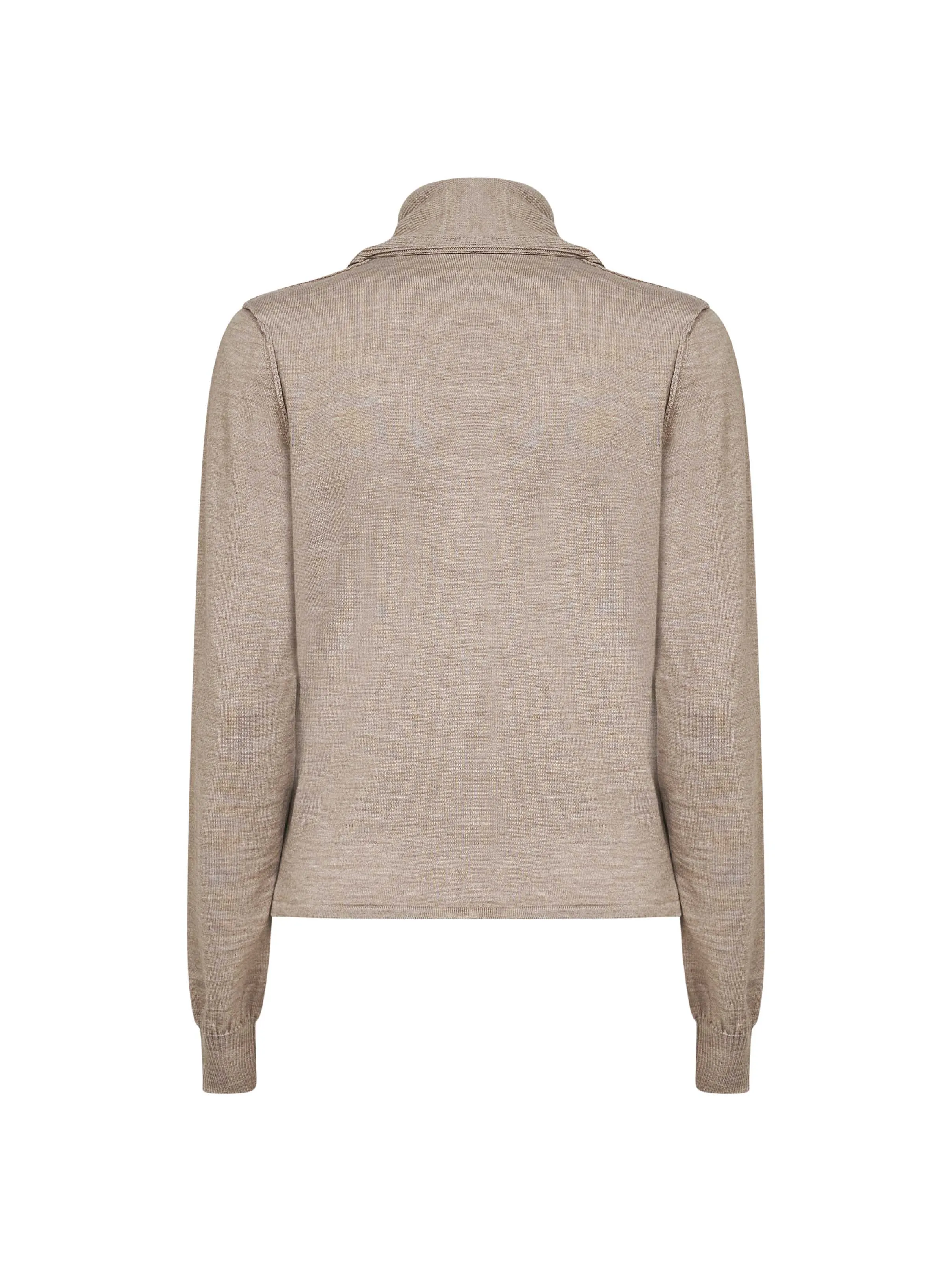 Beige Twisted Cardigan with Scarf sold by Lord & Taylor product image thumbnail 2