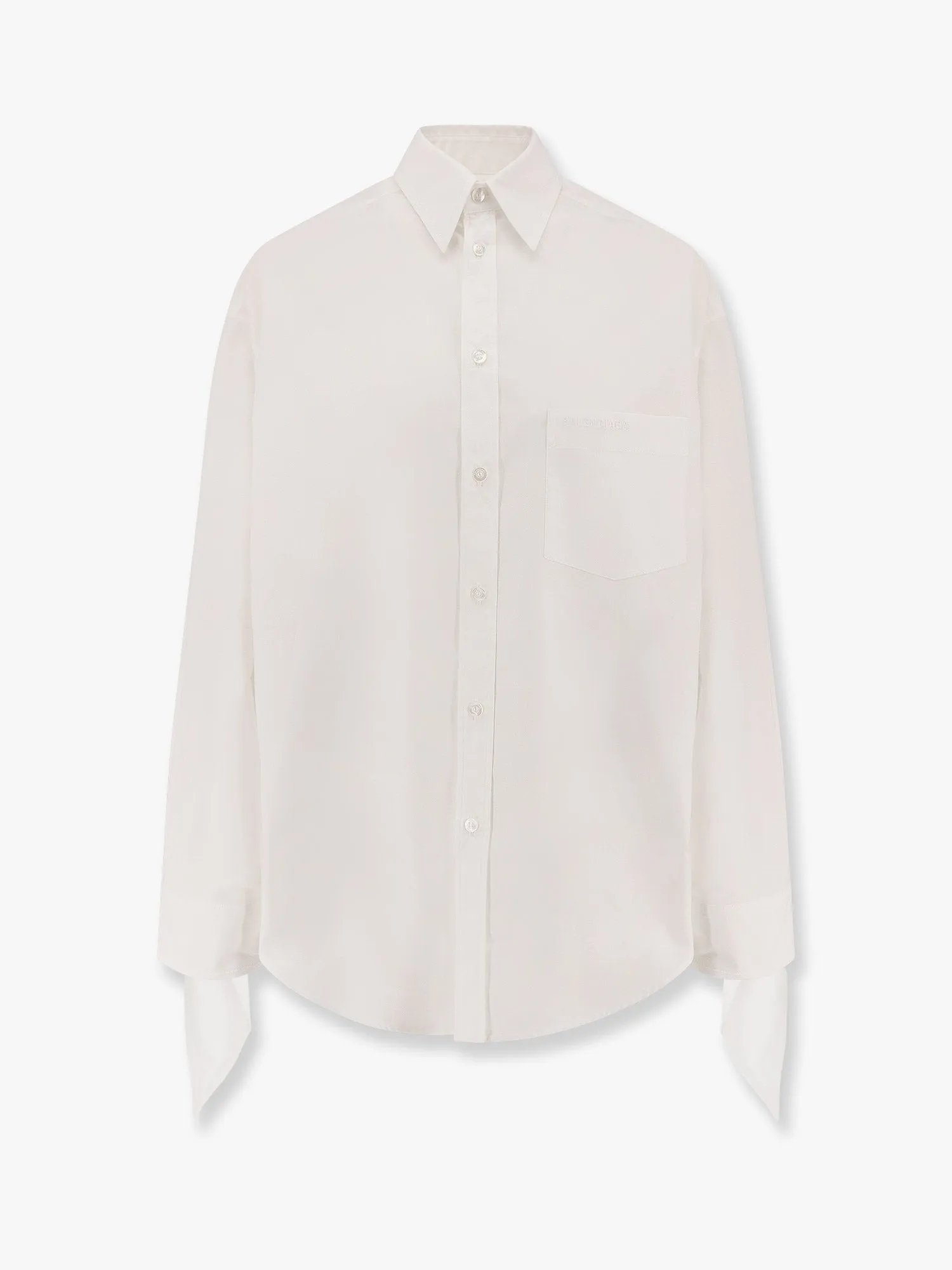 Oversize Cotton Shirt with Knotted Details sold by Lord & Taylor
