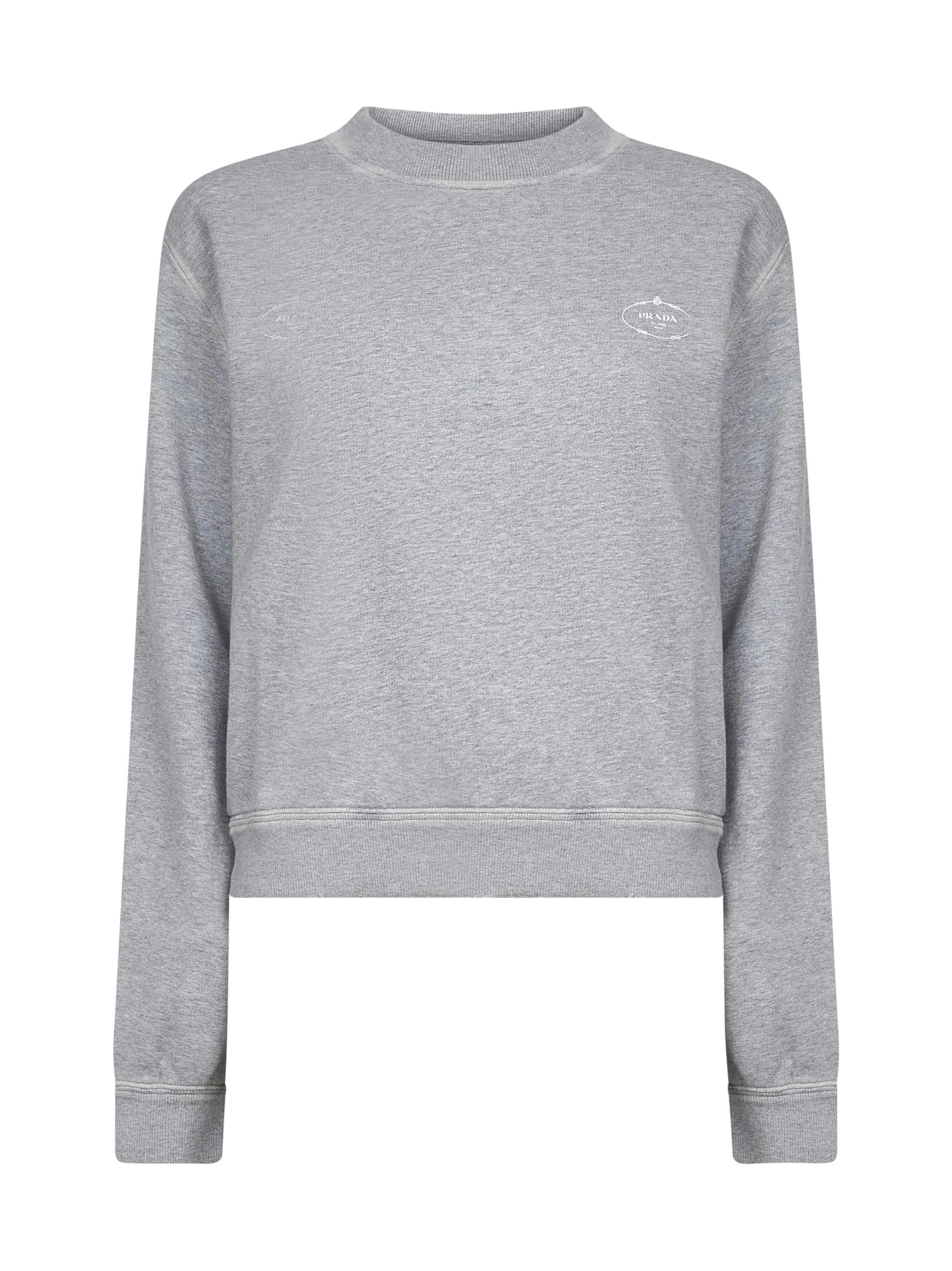 Grey Cotton Logo Crewneck Sweatshirt sold by Lord & Taylor
