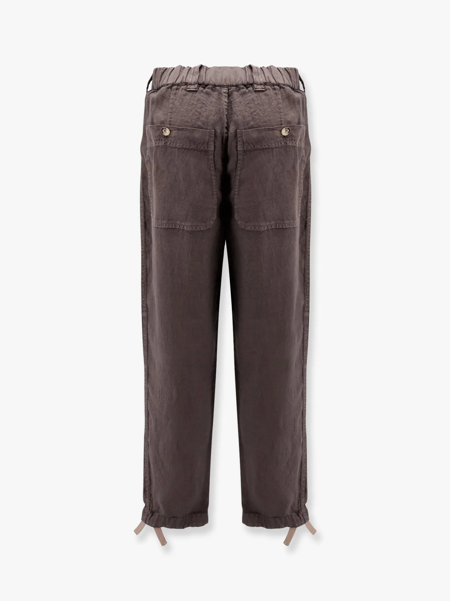 Linen gabardine relaxed fit trousers sold by Lord & Taylor product image thumbnail 4