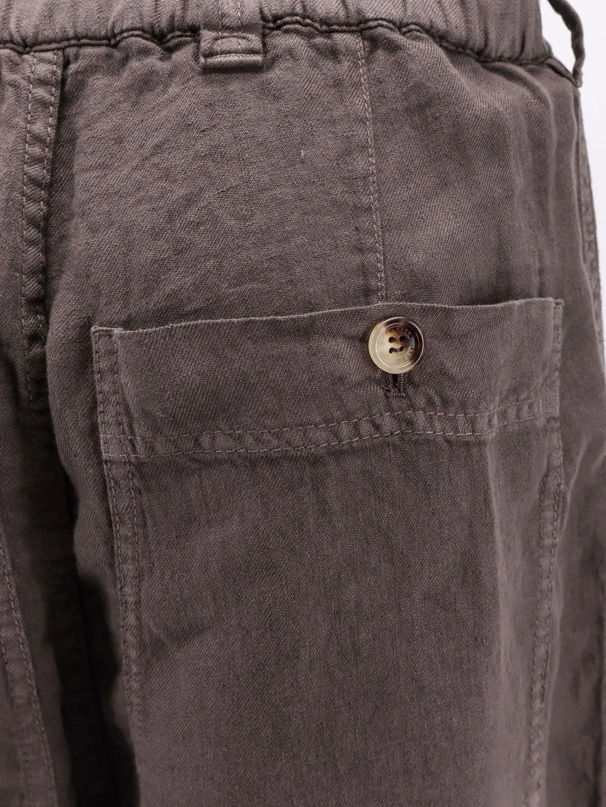 Linen gabardine relaxed fit trousers sold by Lord & Taylor product image thumbnail 5