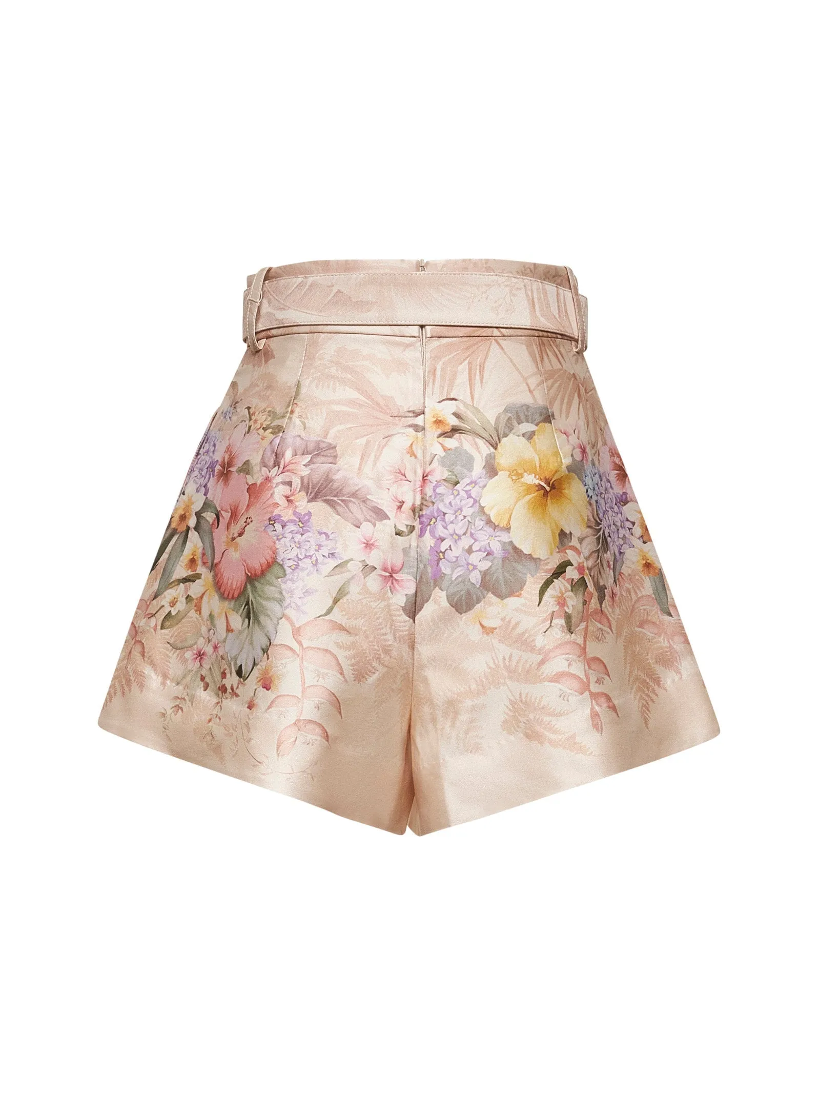 Ivory Silk and Cotton Illuminate Tuck Shorts sold by Lord & Taylor product image thumbnail 2