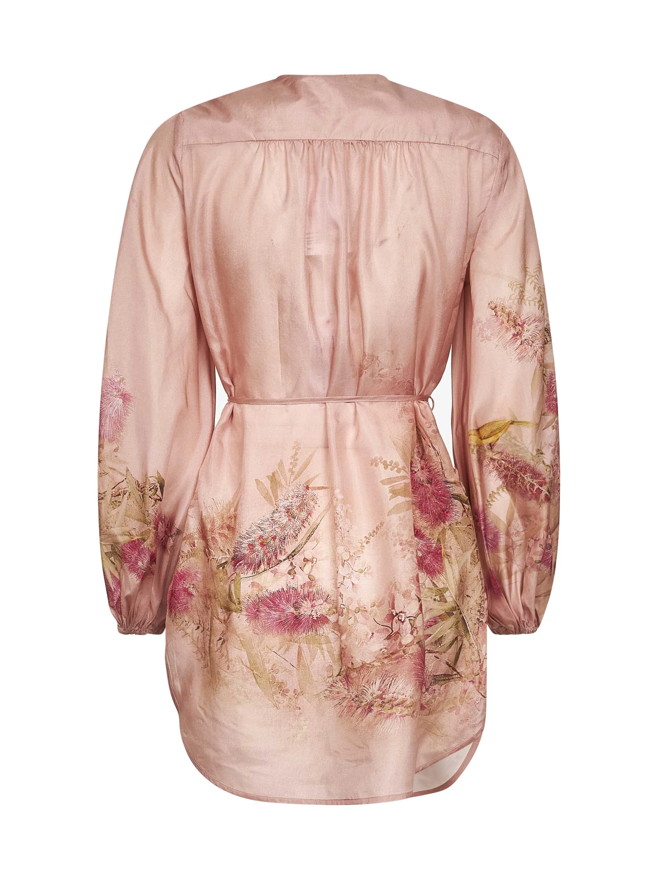 Pink Botanical Floral Silk Tunic Top sold by Lord & Taylor product image thumbnail 2