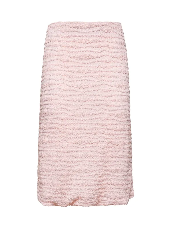 Pink Embroidered Crepe Jersey Skirt sold by Lord & Taylor