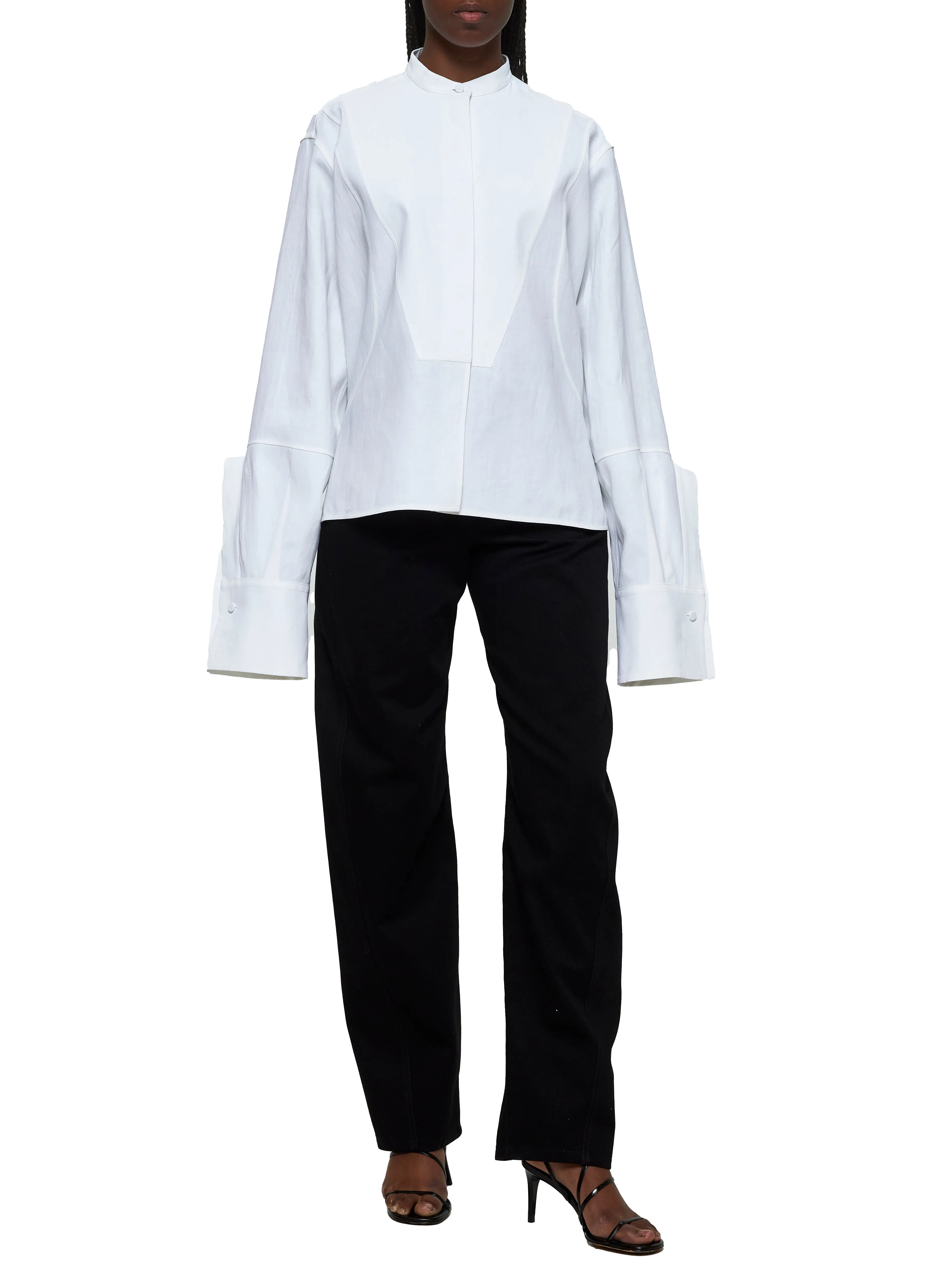 White Linen Boxy Shirt sold by Lord & Taylor product image thumbnail 2