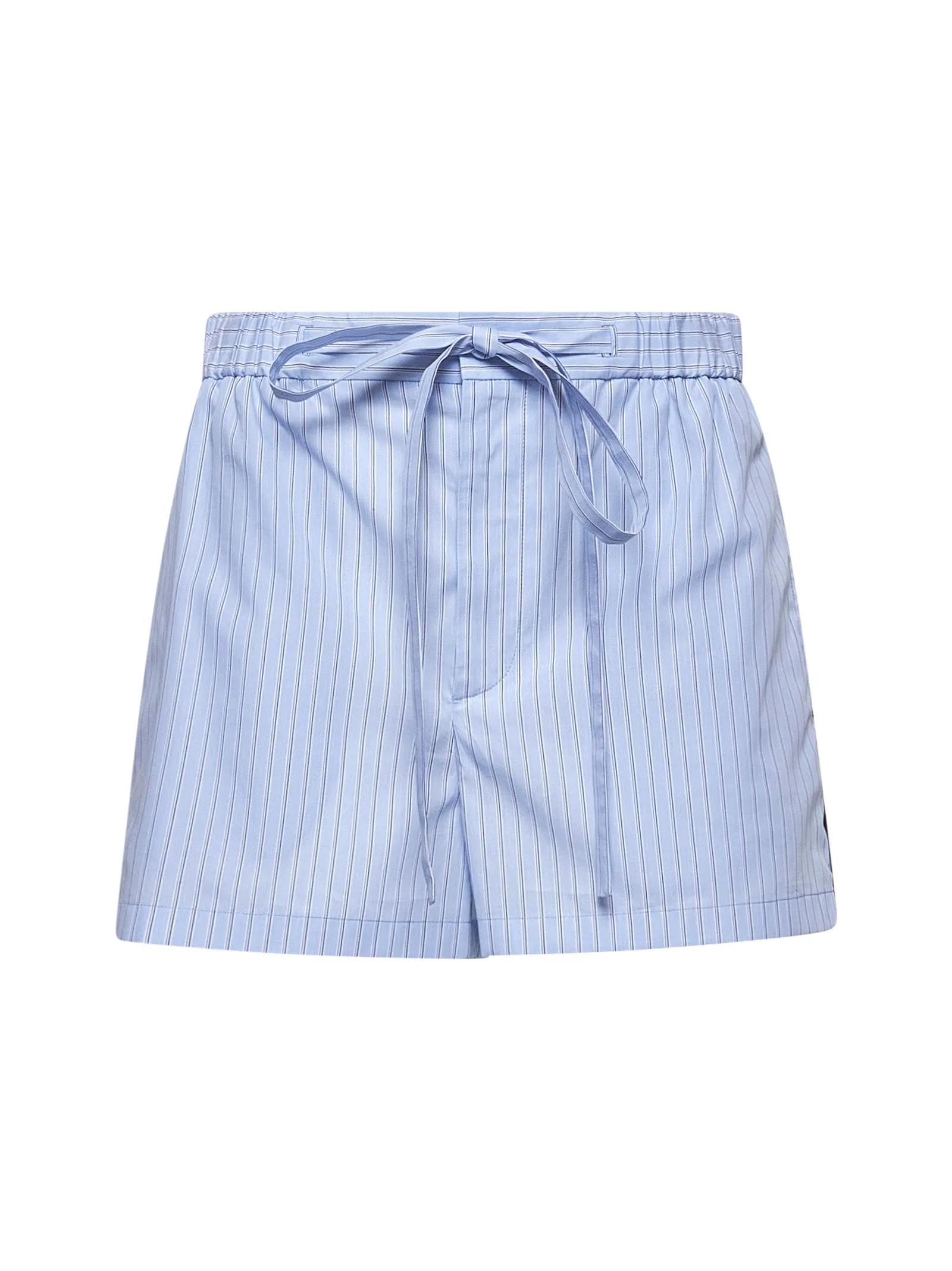 Light Blue Striped Cotton Embroidered Shorts sold by Lord & Taylor