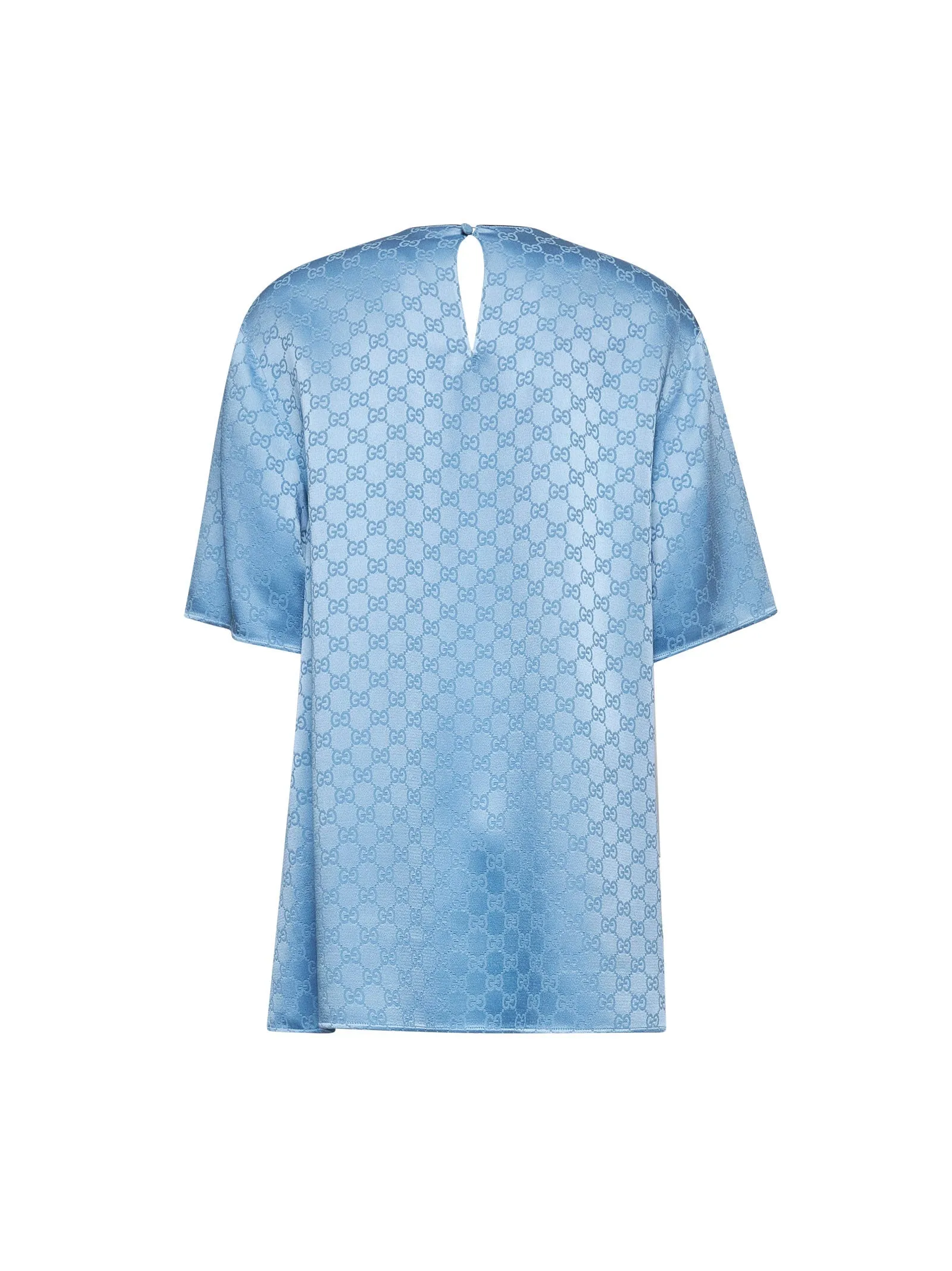 Light Blue GG Satin Top sold by Lord & Taylor product image thumbnail 2