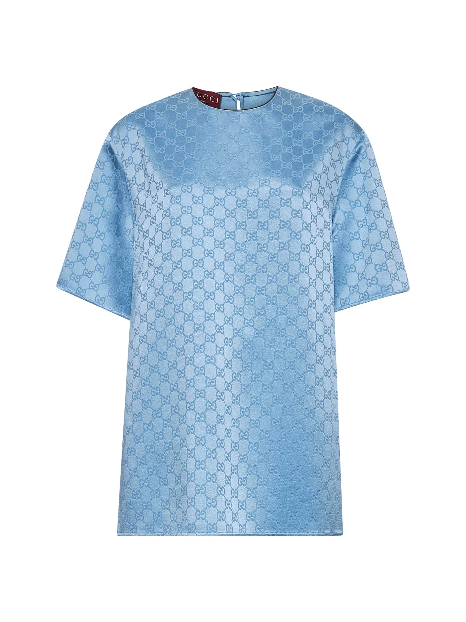 Light Blue GG Satin Top sold by Lord & Taylor