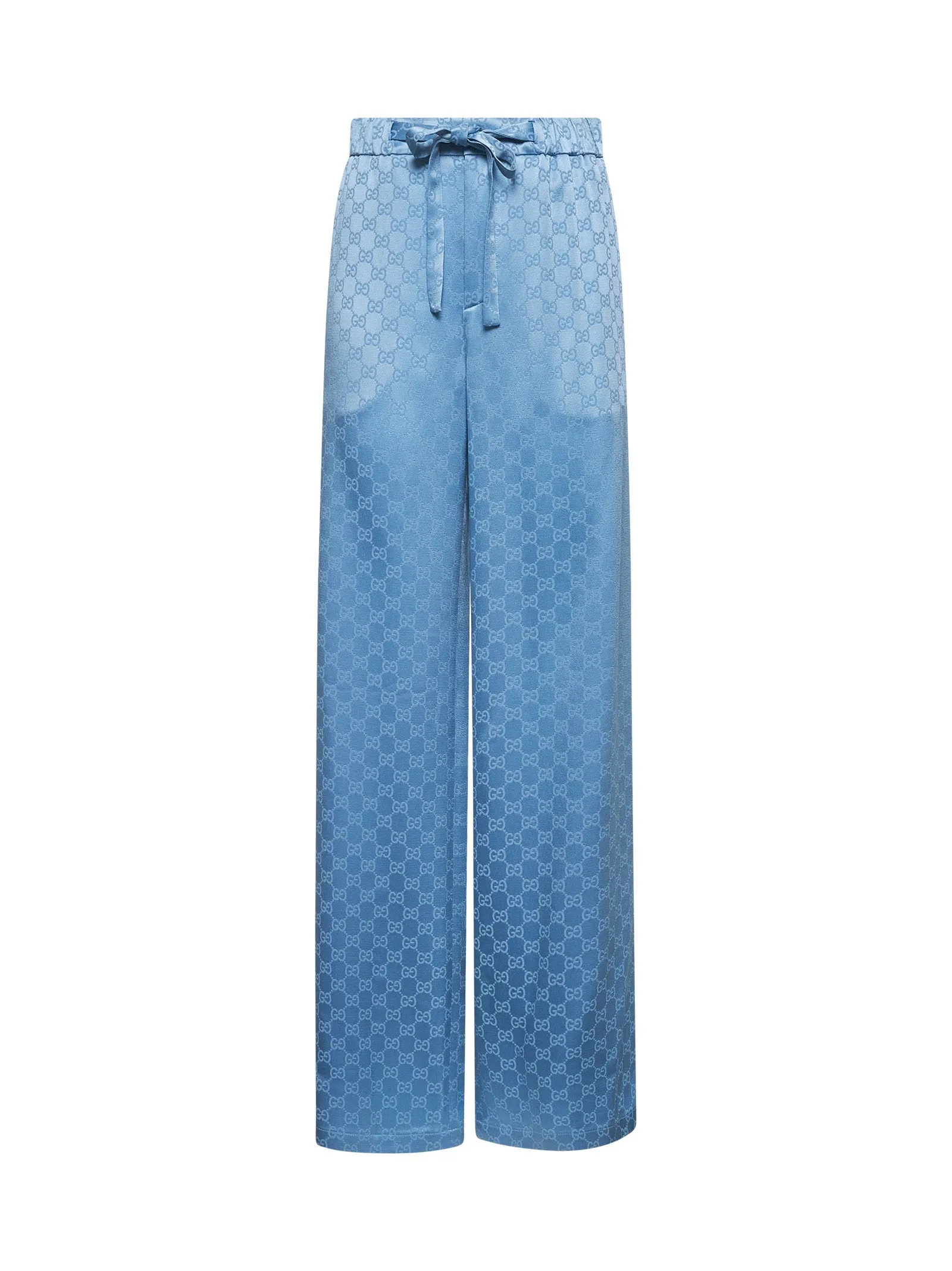 Light Blue GG Satin Trousers sold by Lord & Taylor
