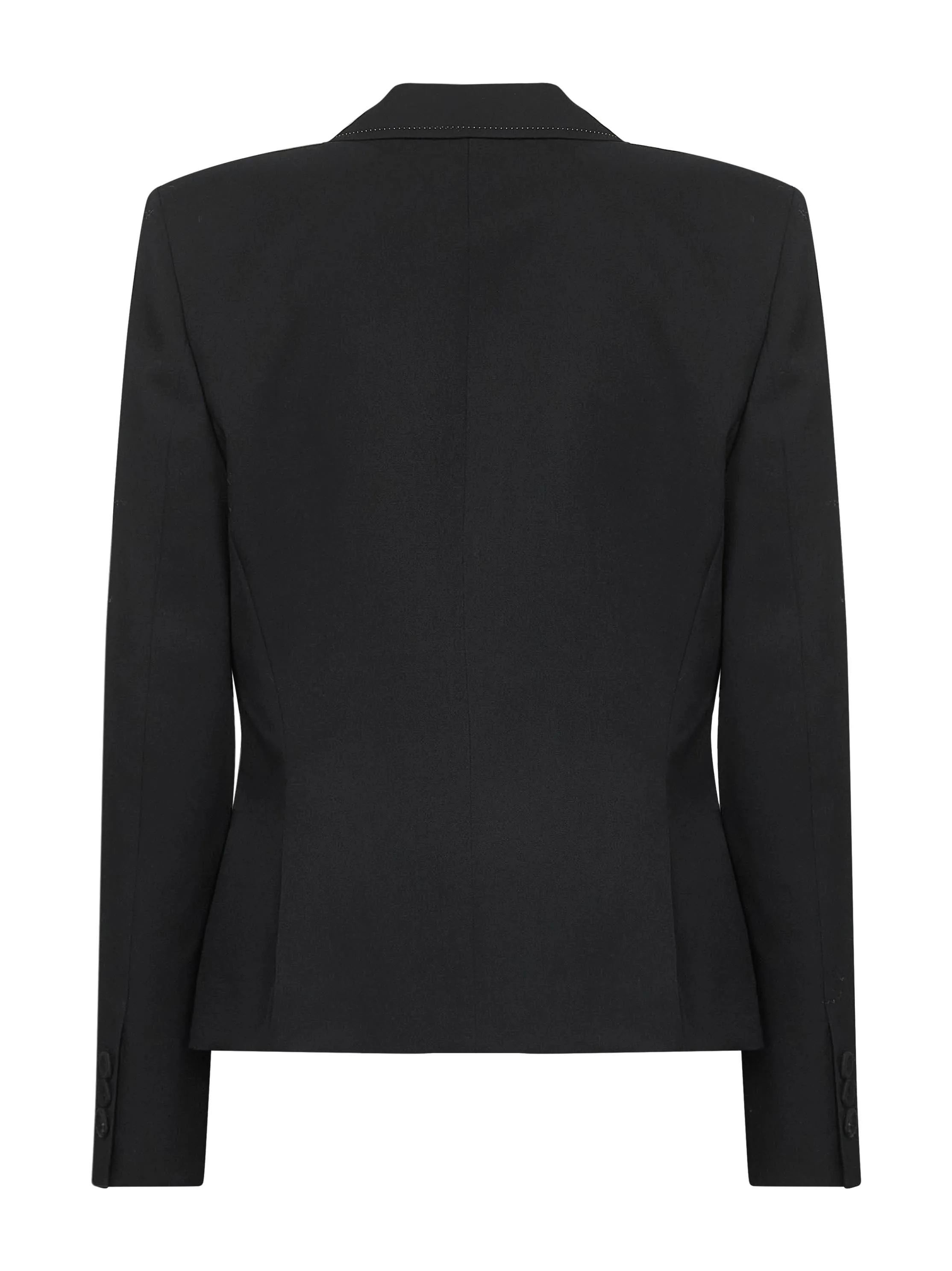 Black Wool Single-Breasted Blazer sold by Lord & Taylor product image thumbnail 2