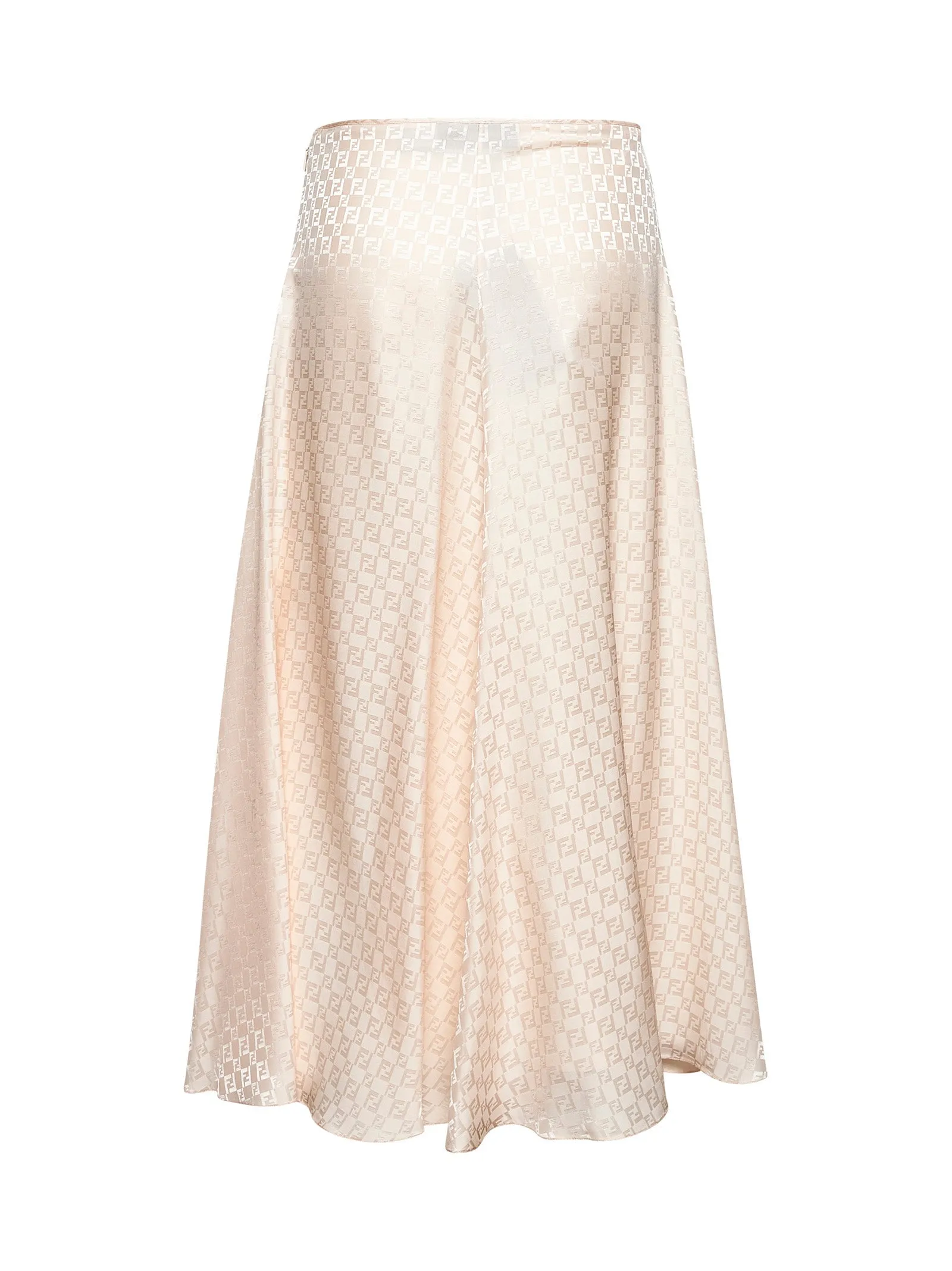 Pink FF Silk Flared Midi Skirt sold by Lord & Taylor product image thumbnail 2