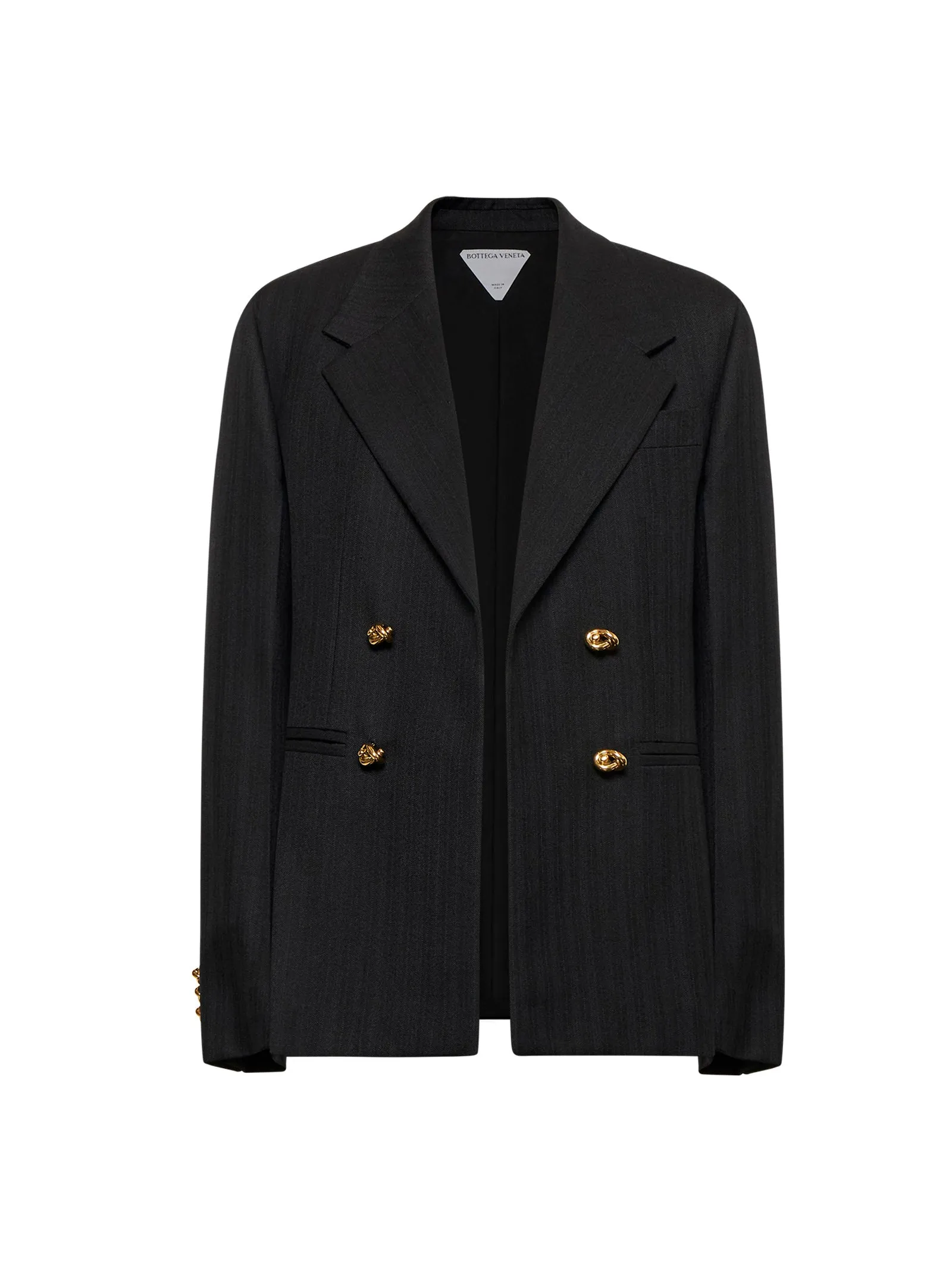 Black Wool Striped Blazer sold by Lord & Taylor