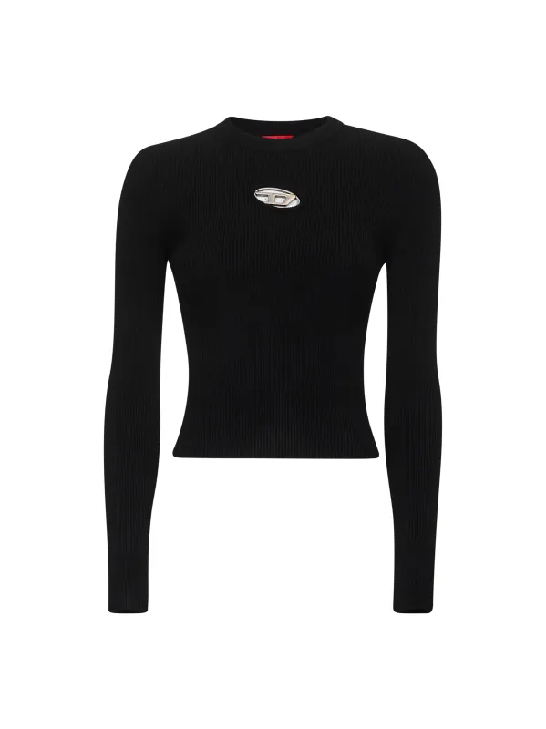 M-Valari Top in Black Ribbed Jersey sold by Lord & Taylor