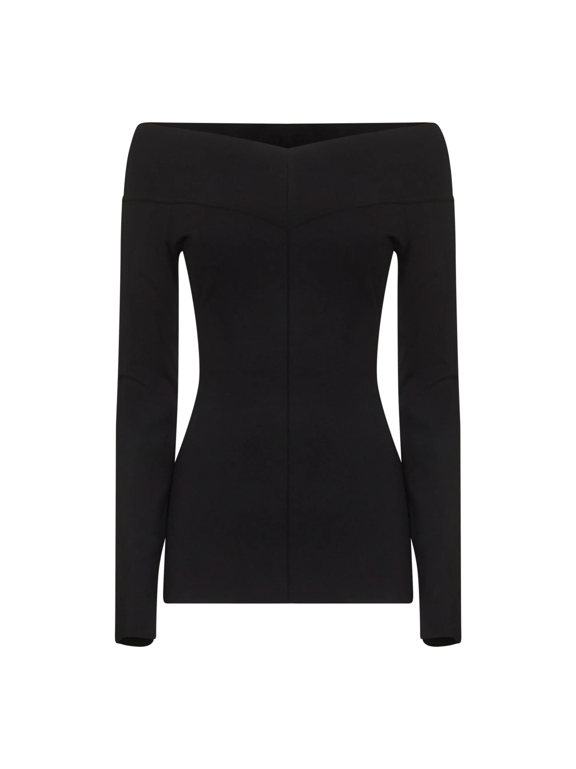 Black Off-the-Shoulder Top sold by Lord & Taylor