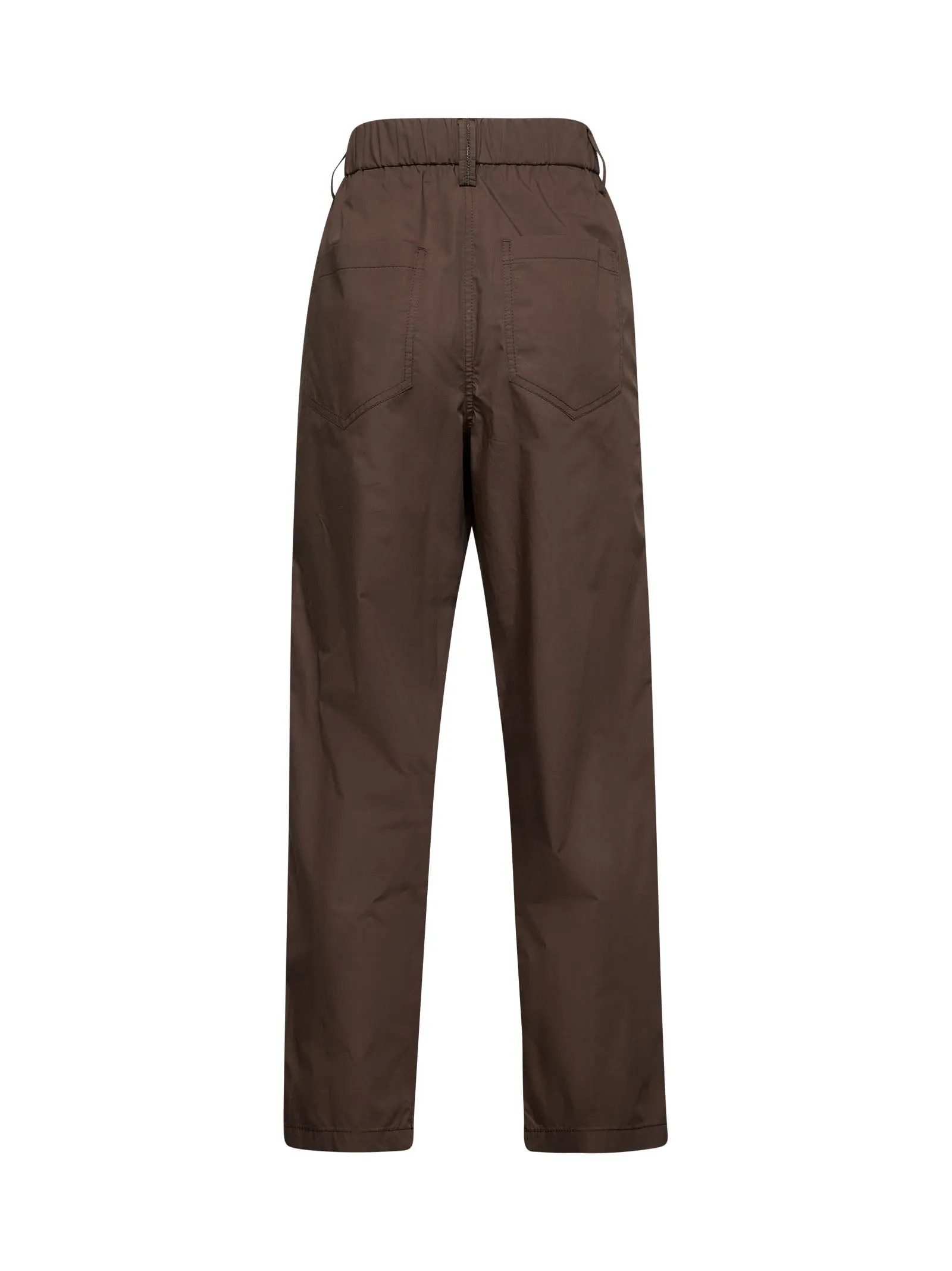 Brown Cotton Tapered Trousers sold by Lord & Taylor product image thumbnail 2