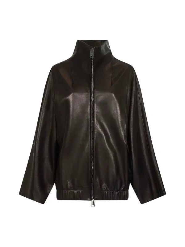 Black Nappa Leather Garret Jacket sold by Lord & Taylor