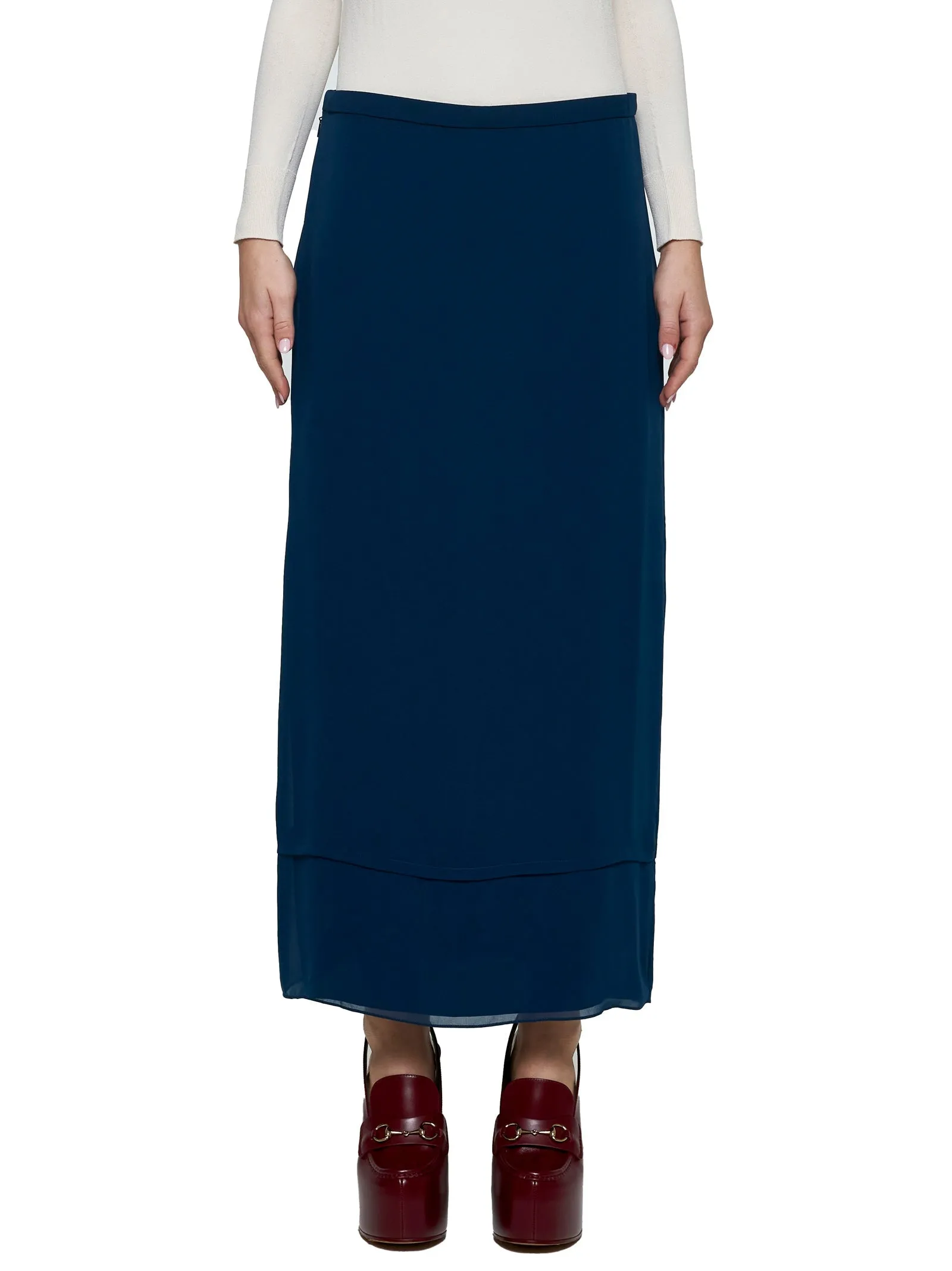 Gucci Double Layer Tulle Midi Skirt sold by Lord & Taylor product image thumbnail 3