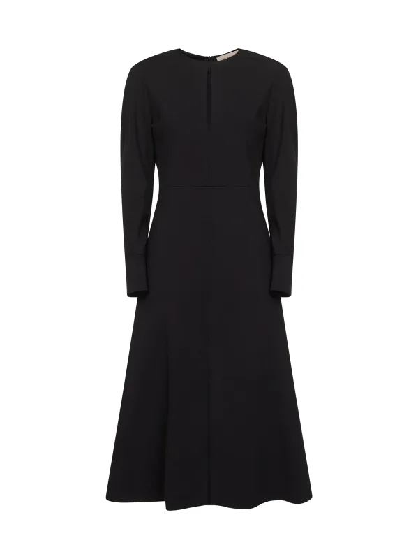 Onyx Stretch Cady Aderia Midi Dress sold by Lord & Taylor