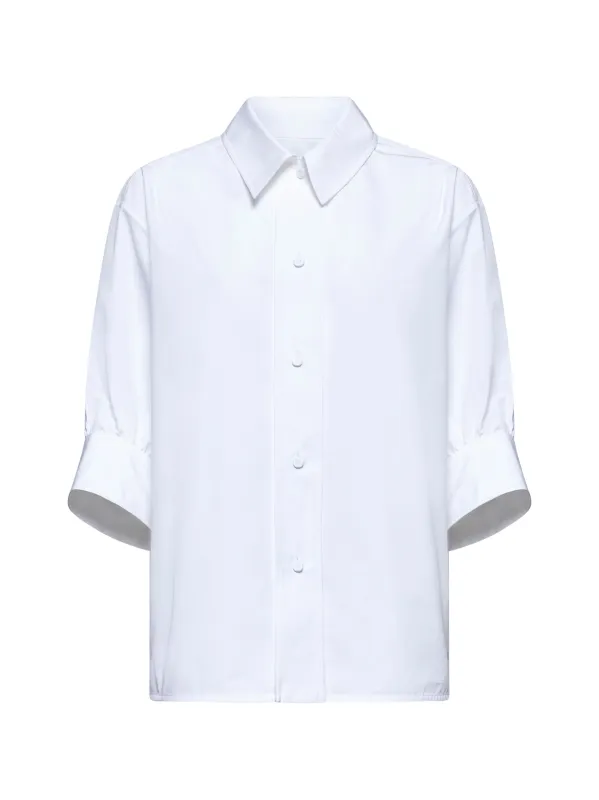 White Poplin Boxy Shirt sold by Lord & Taylor