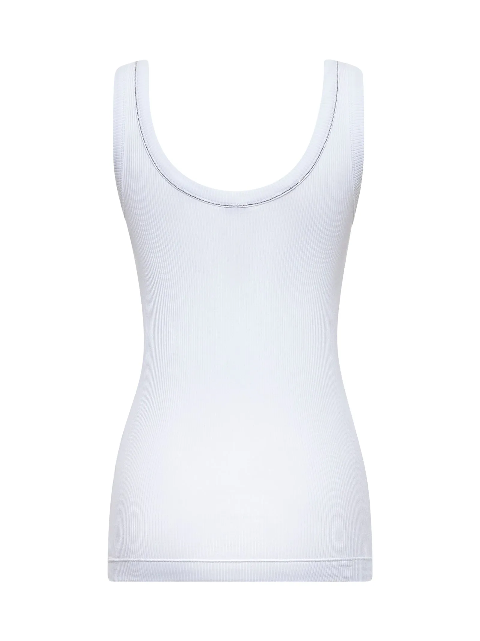 White Ribbed Jersey Monili Top sold by Lord & Taylor product image thumbnail 2