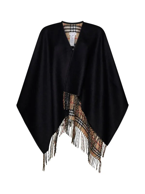 Reversible Check Wool Cape sold by Lord & Taylor