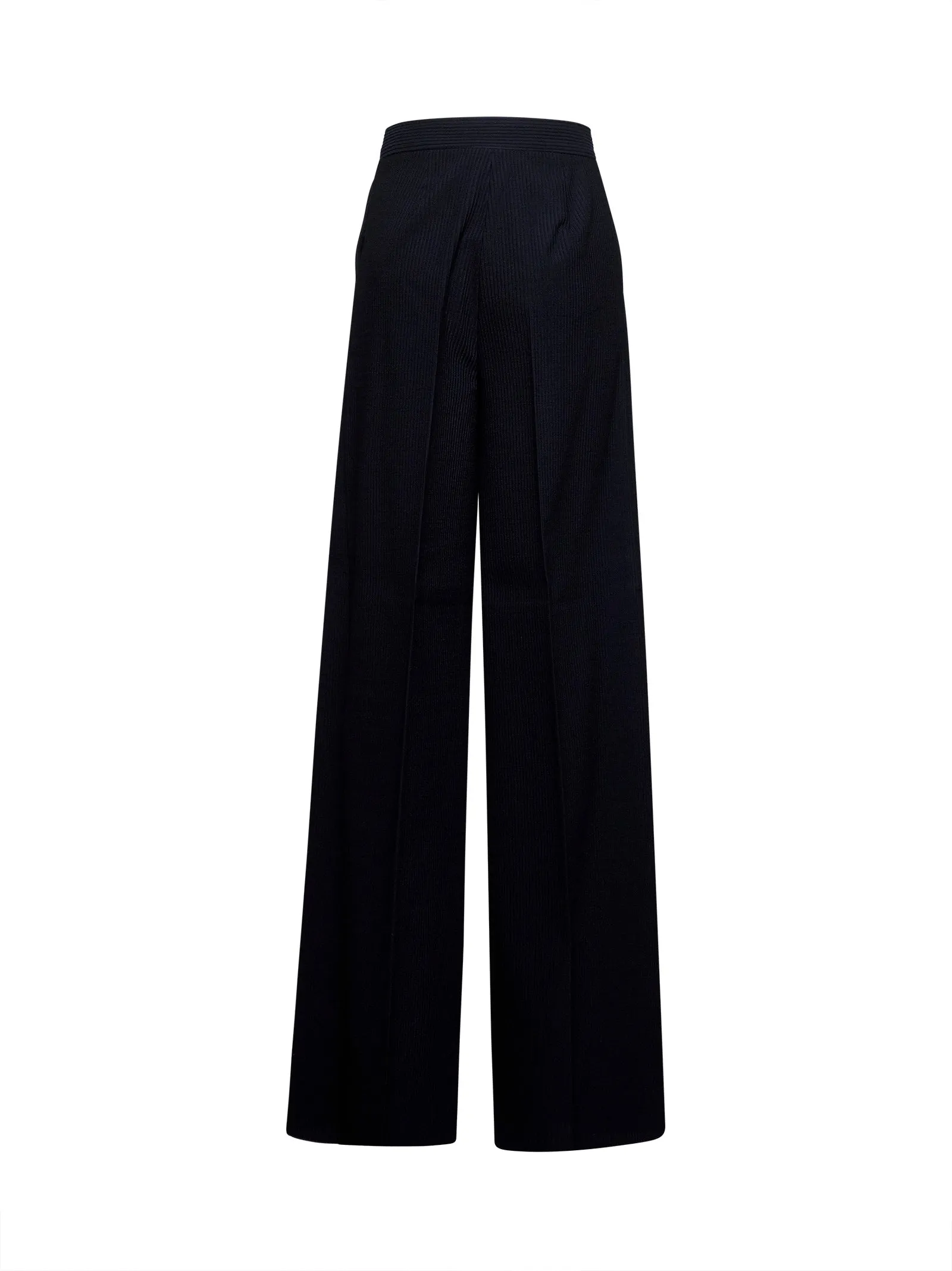 Blue Wool Cordonet Trousers sold by Lord & Taylor product image thumbnail 2