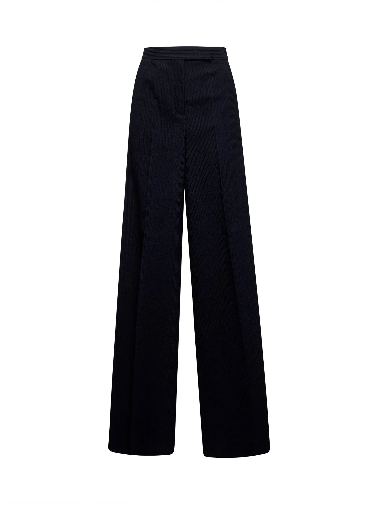 Blue Wool Cordonet Trousers sold by Lord & Taylor