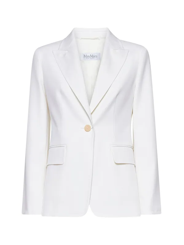 White Single-Breasted Palchi Blazer sold by Lord & Taylor