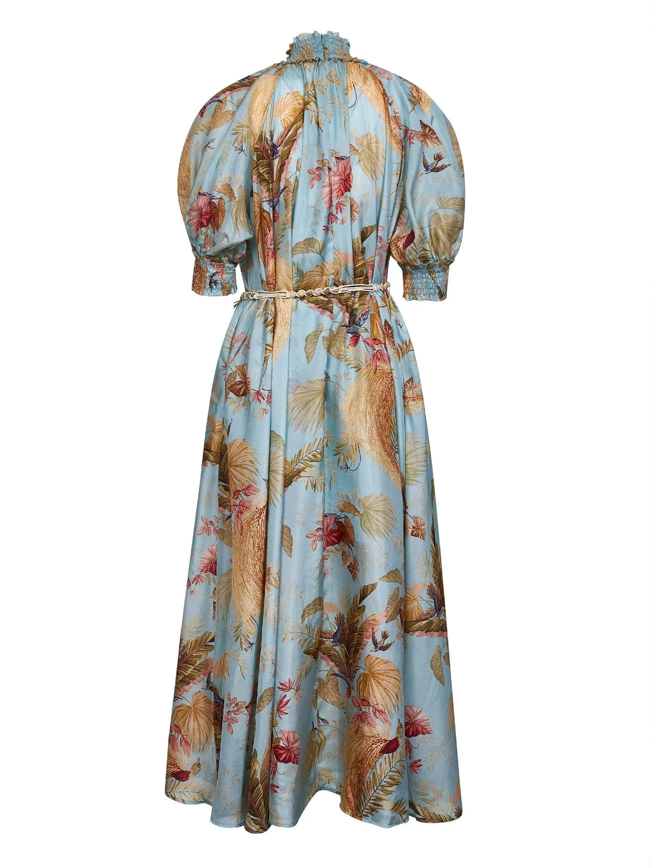 Aqua Palm Floral Silk Ascension Maxi Dress sold by Lord & Taylor product image thumbnail 2