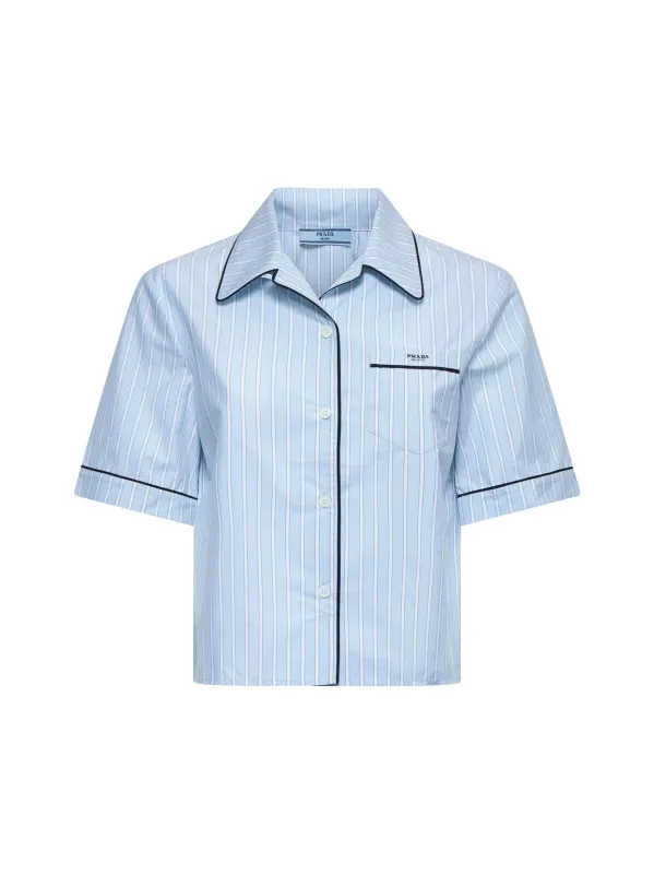 Prada Pinstripe Cotton Shirt sold by Lord & Taylor