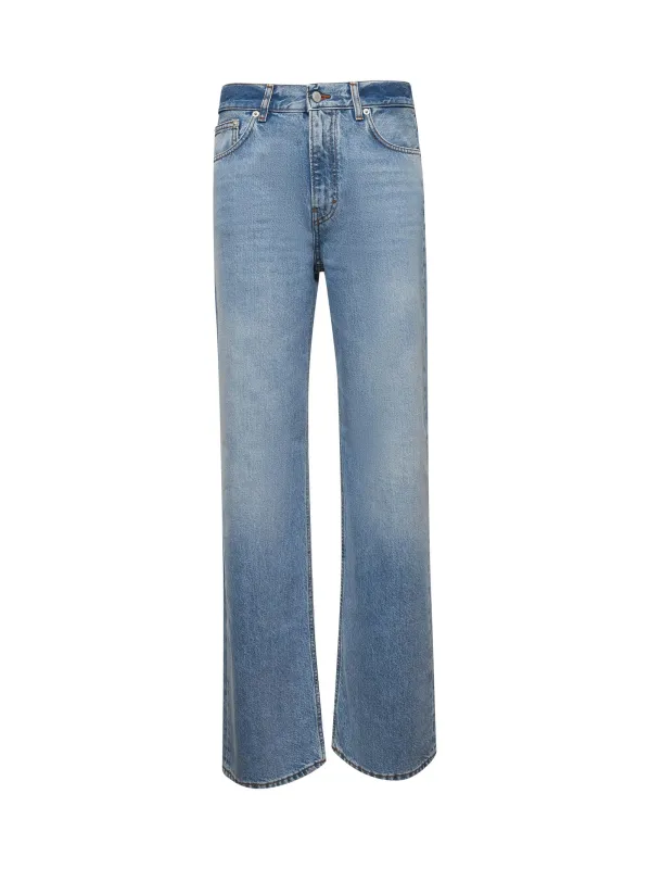 Light Blue Denim Palazzo Jeans sold by Lord & Taylor