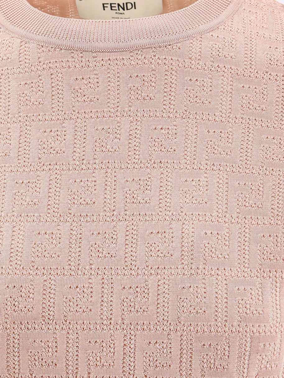 Fendi FF Cotton and Viscose Sweater sold by Lord & Taylor product image thumbnail 5