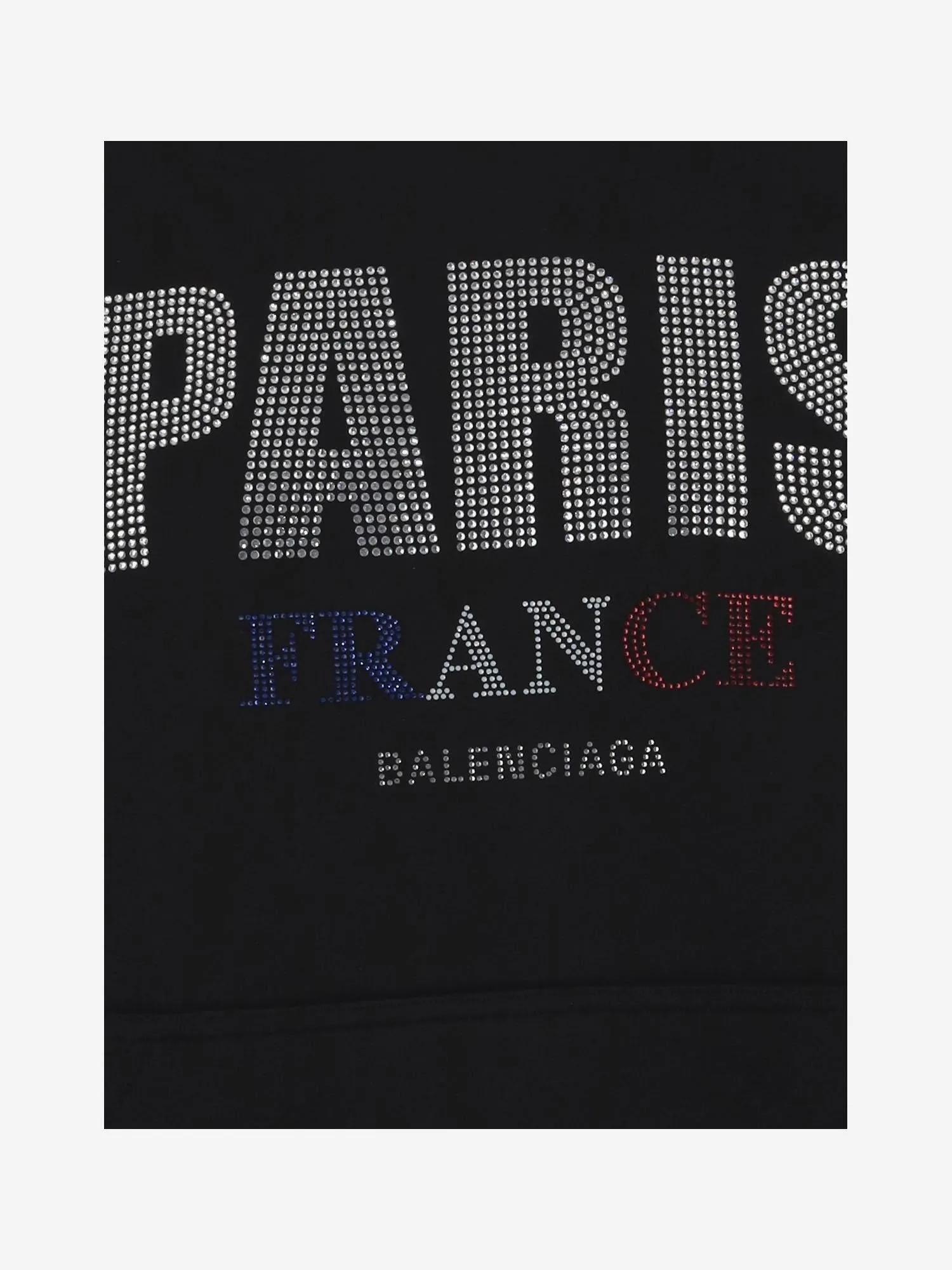 Paris Rhinestone Cropped Cotton Sweatshirt sold by Lord & Taylor product image thumbnail 3