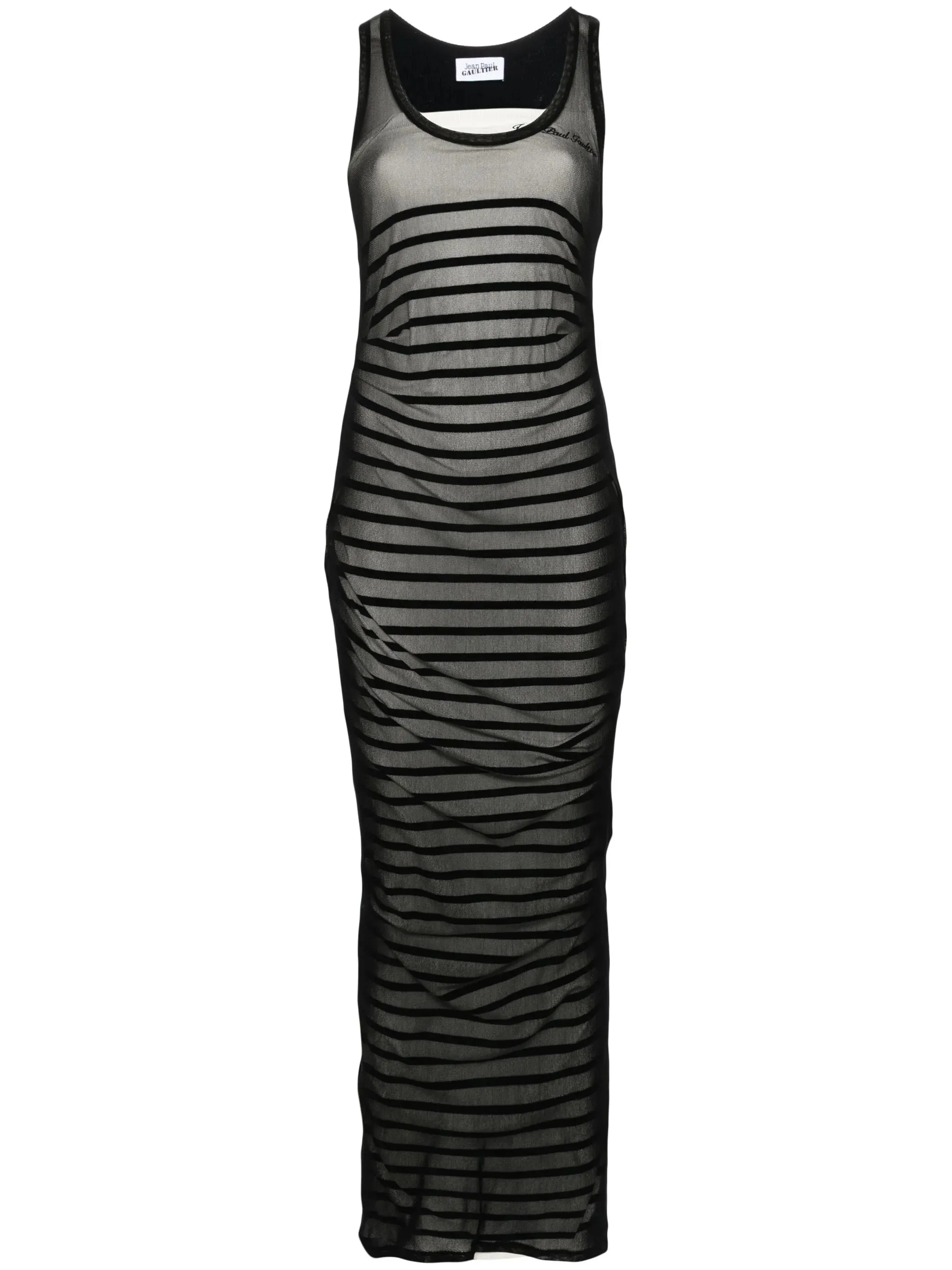 Jean Paul Gaultier Bi-Material Marinière Long Dress sold by Lord & Taylor