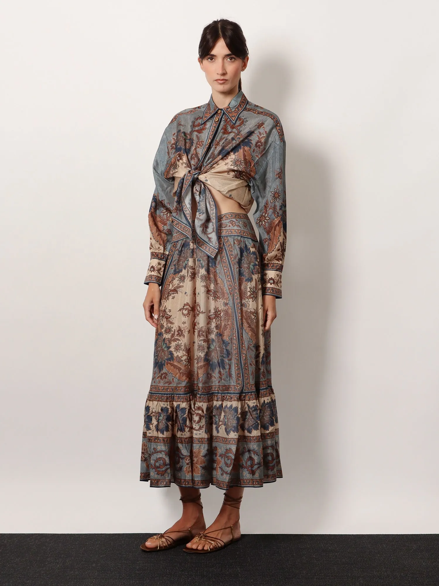 Ascension tiered midi skirt sold by Lord & Taylor product image thumbnail 2