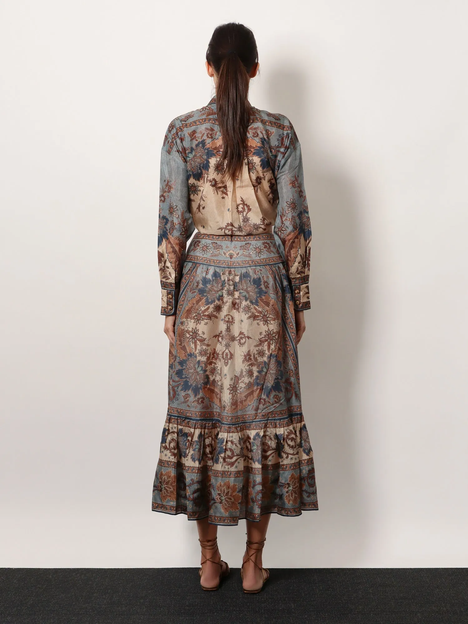 Ascension tiered midi skirt sold by Lord & Taylor product image thumbnail 3