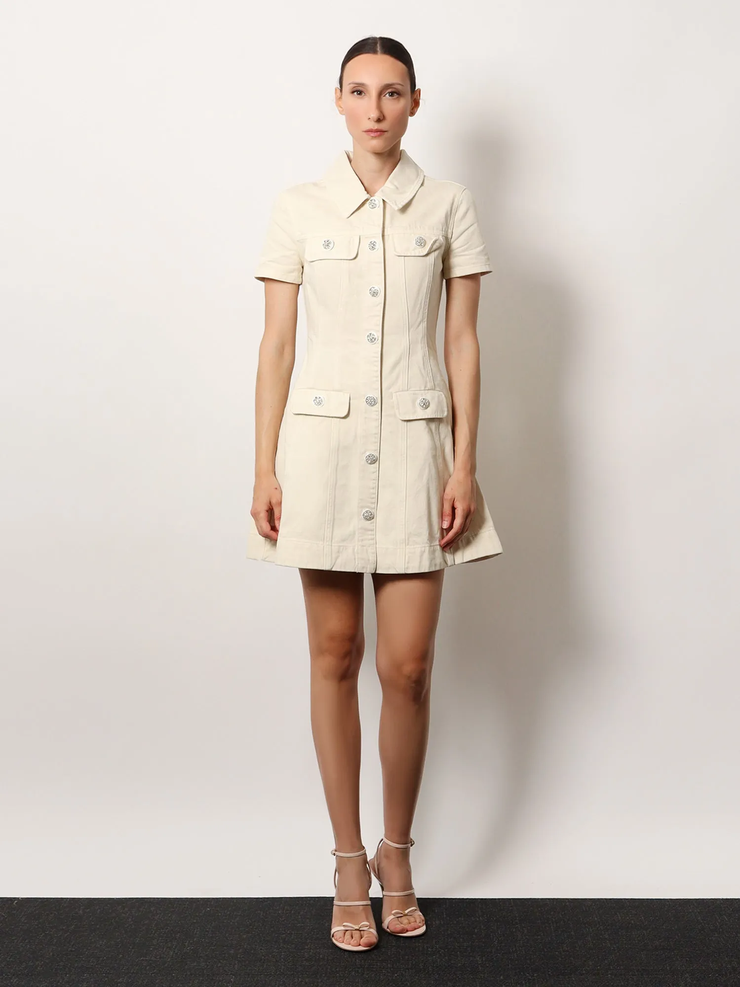 Denim short dress sold by Lord & Taylor product image thumbnail 2
